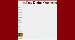 Desktop Screenshot of kleines-orchester.de